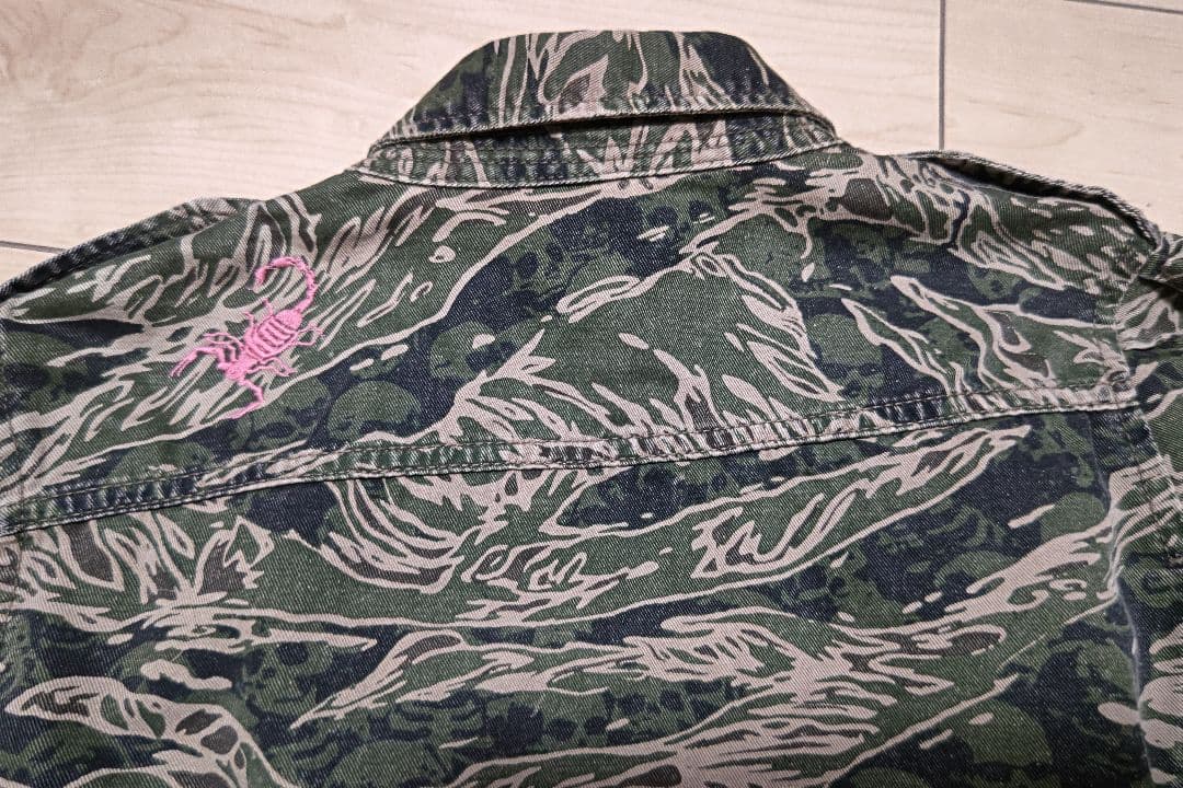 ヒステリックグラマー カモフラ スカル ジャケット フリーサイズ レア