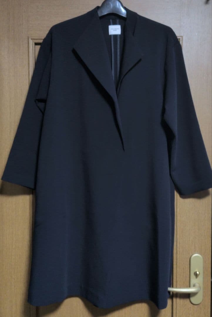 【極美品】アーバンリサーチドアーズ　ダブルクロスガウンコート　濃紺　セレモニー