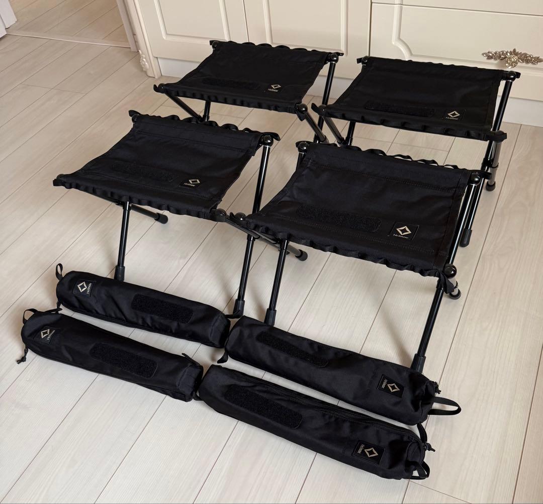【美品】ヘリノックス タクティカルスピードスツール／ブラック 4個セット