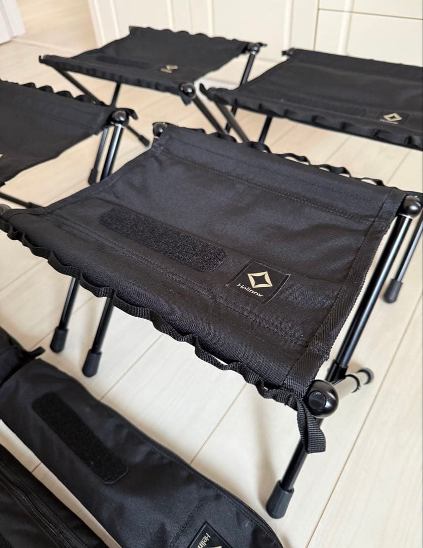 【美品】ヘリノックス タクティカルスピードスツール／ブラック 4個セット