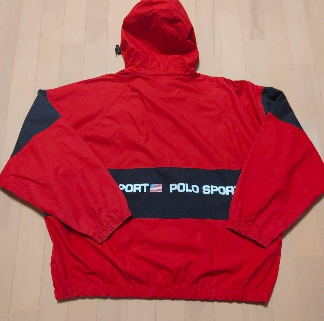 POLO SPORT フード付きジャケット レッド/ブラック