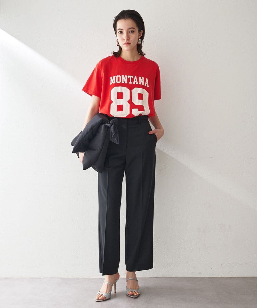 新品 Whim Gazette ウィムガゼット ナンバリング Tシャツ レッド