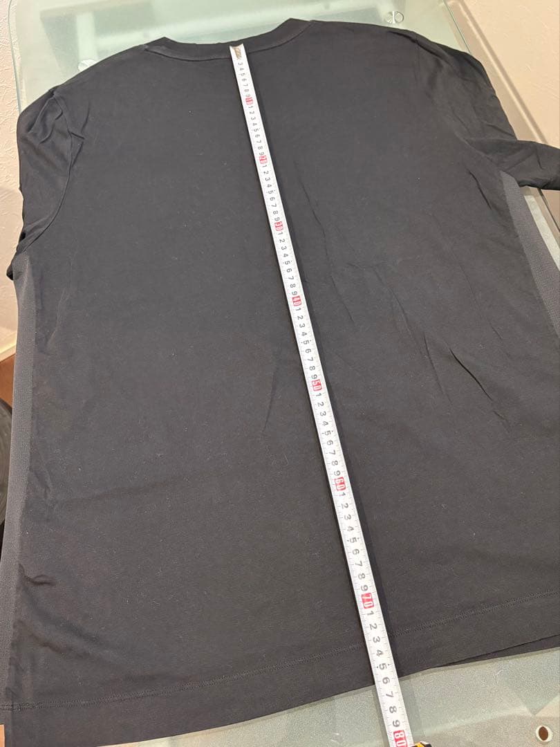 最終価格MONCLER ロゴプリント Tシャツ 黒　XLサイズ