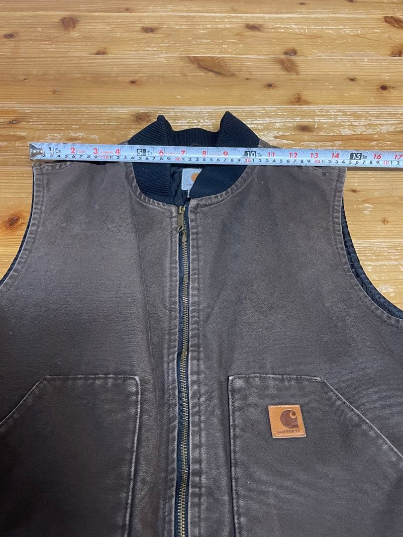 Carhartt カーハート　ダックベスト　ダークブラウン　XL