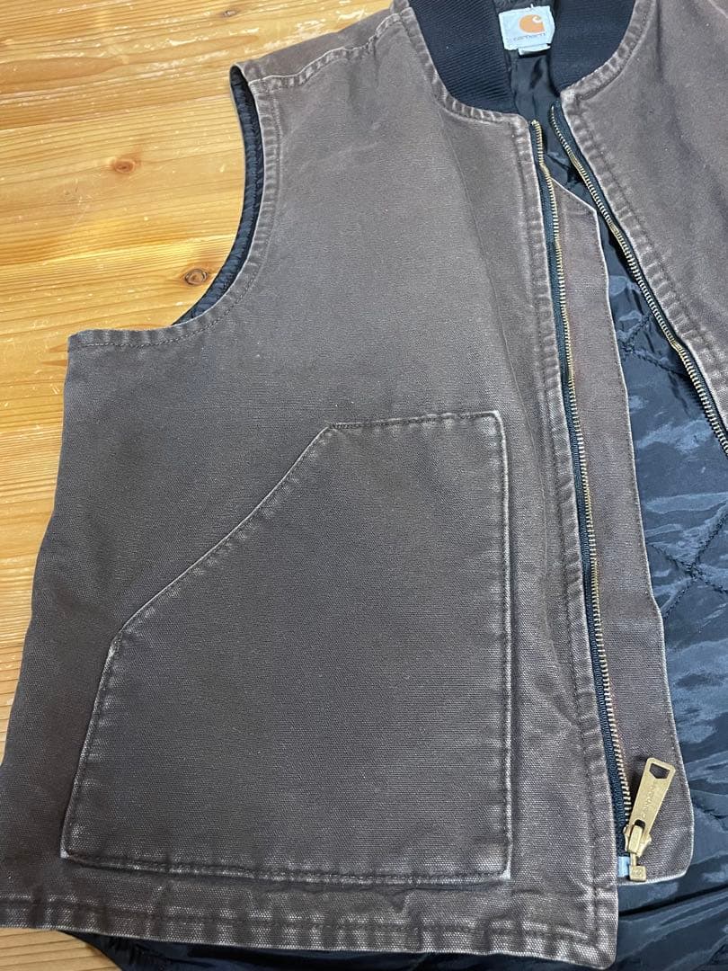 Carhartt カーハート　ダックベスト　ダークブラウン　XL