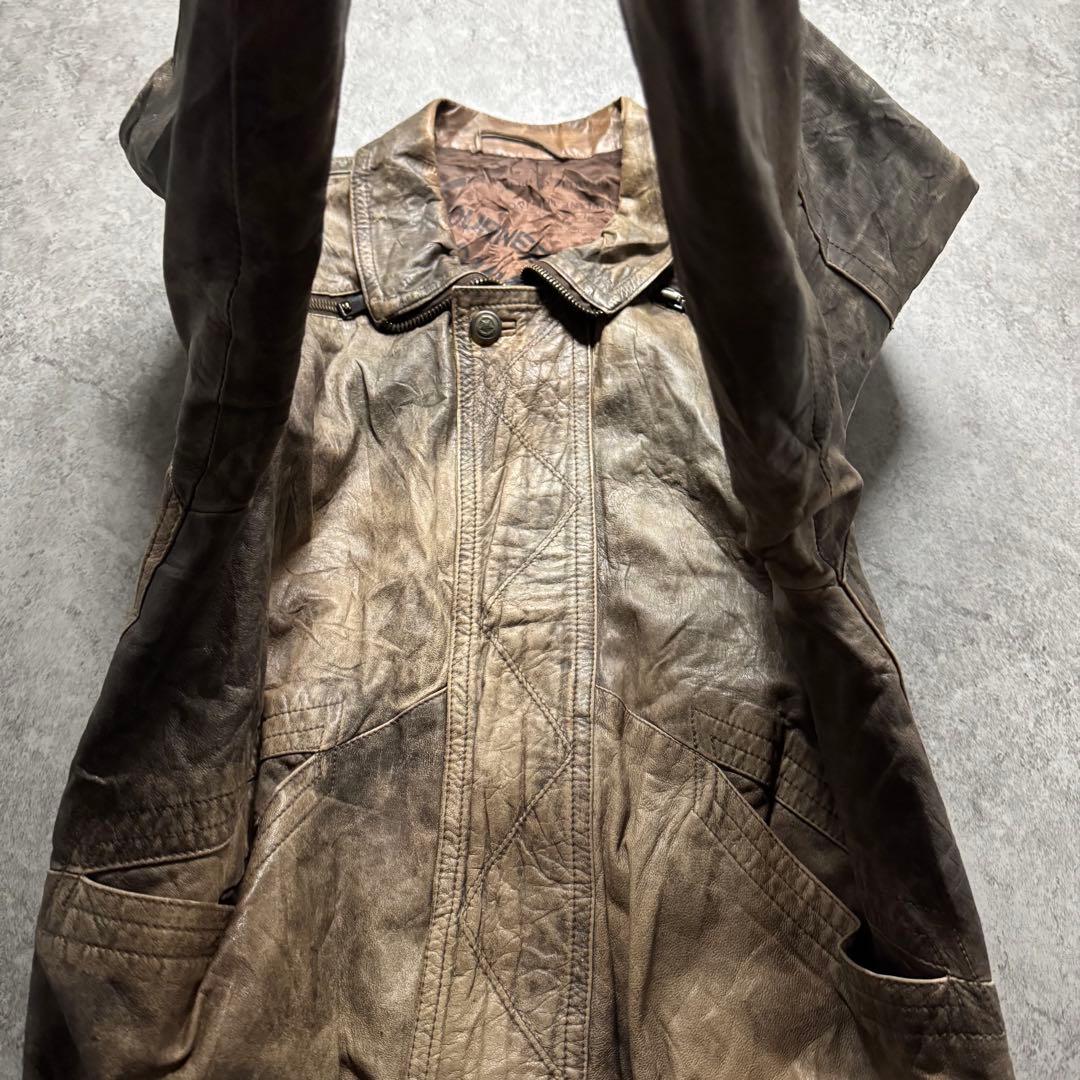 90s A-2 faded deerskin flight jkt イタリア製