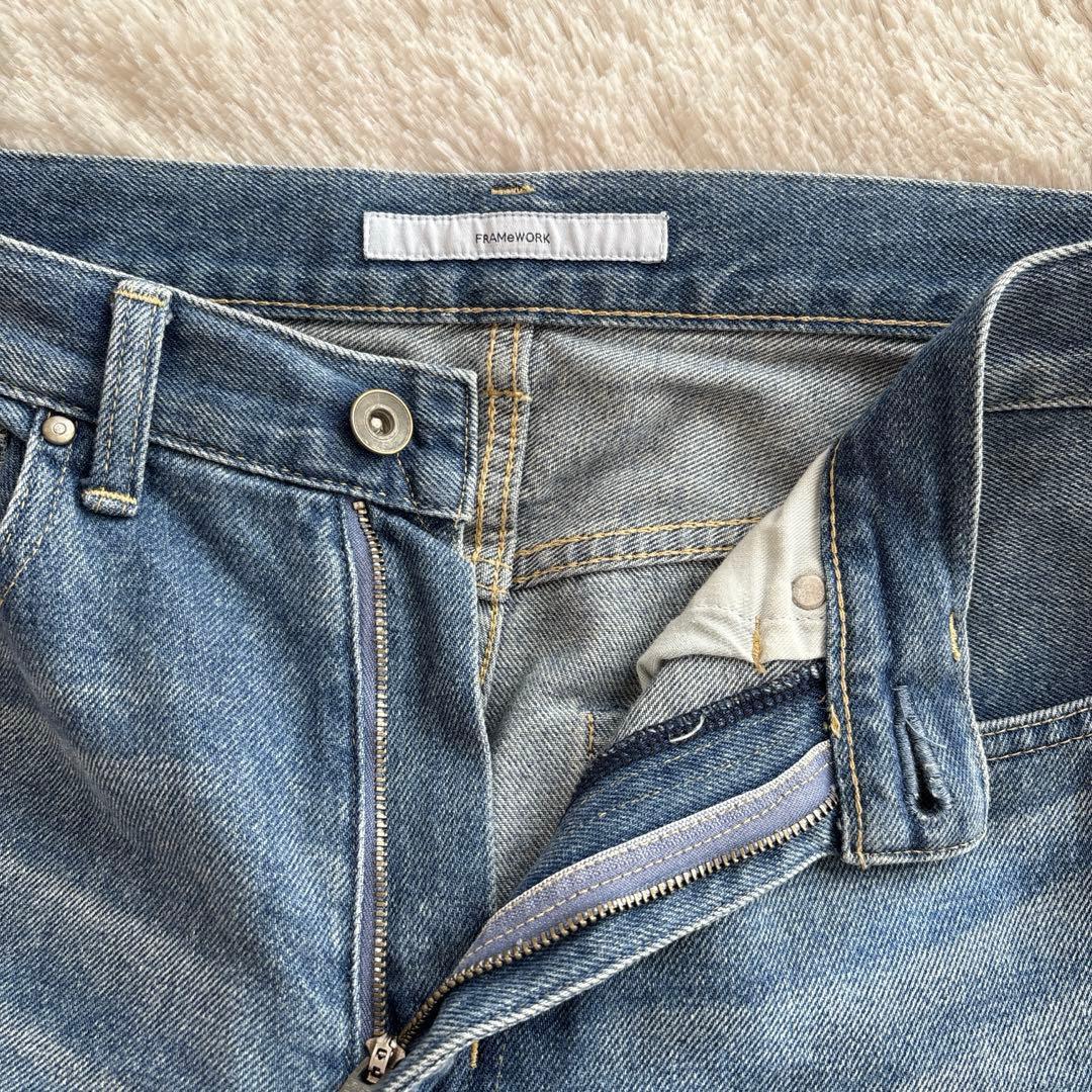 美品✨FRAMeWORK ルーズストレートデニムパンツ 2024年製　34