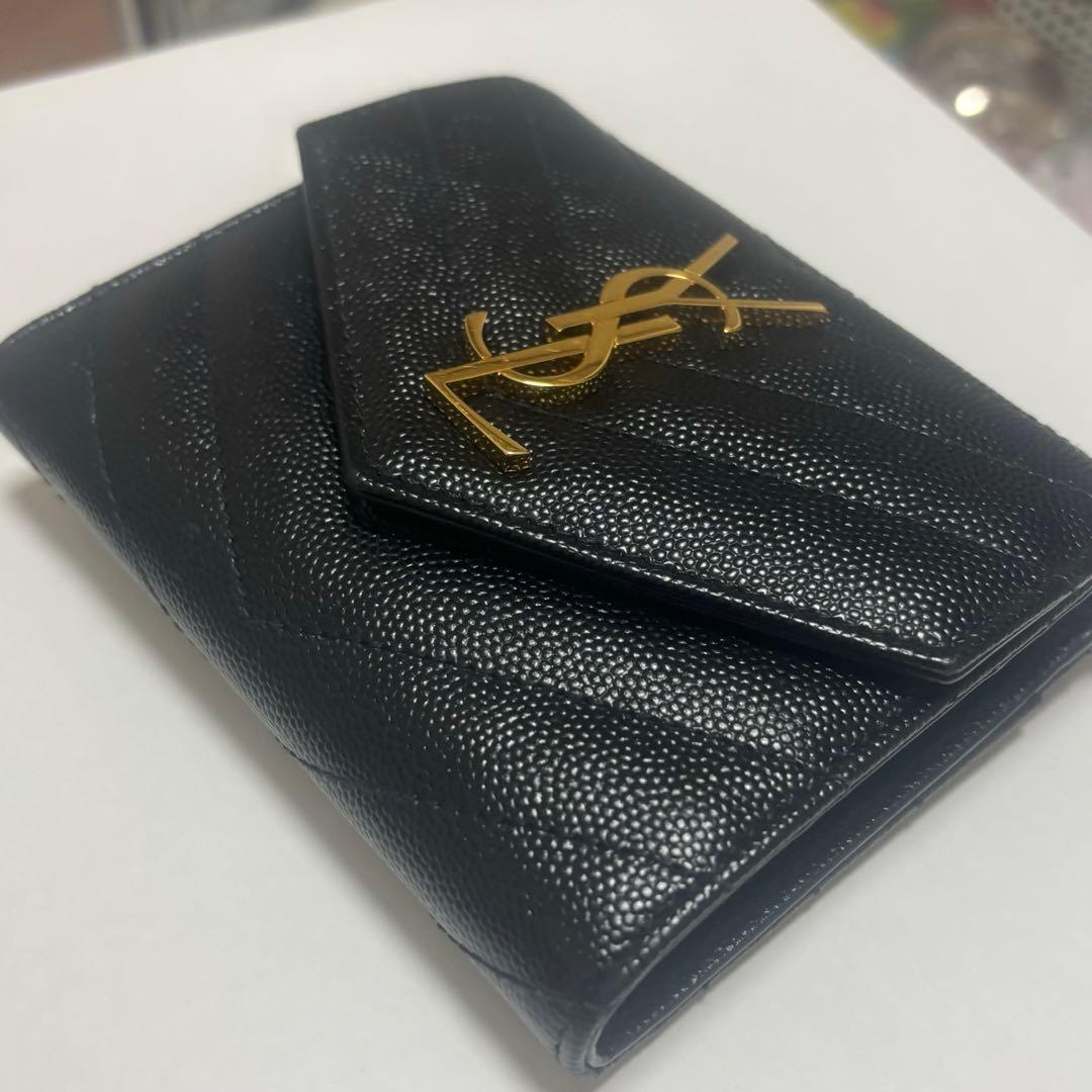 SAINT LAURENT YSLPORTefeuille三つ折り財布【正規品】