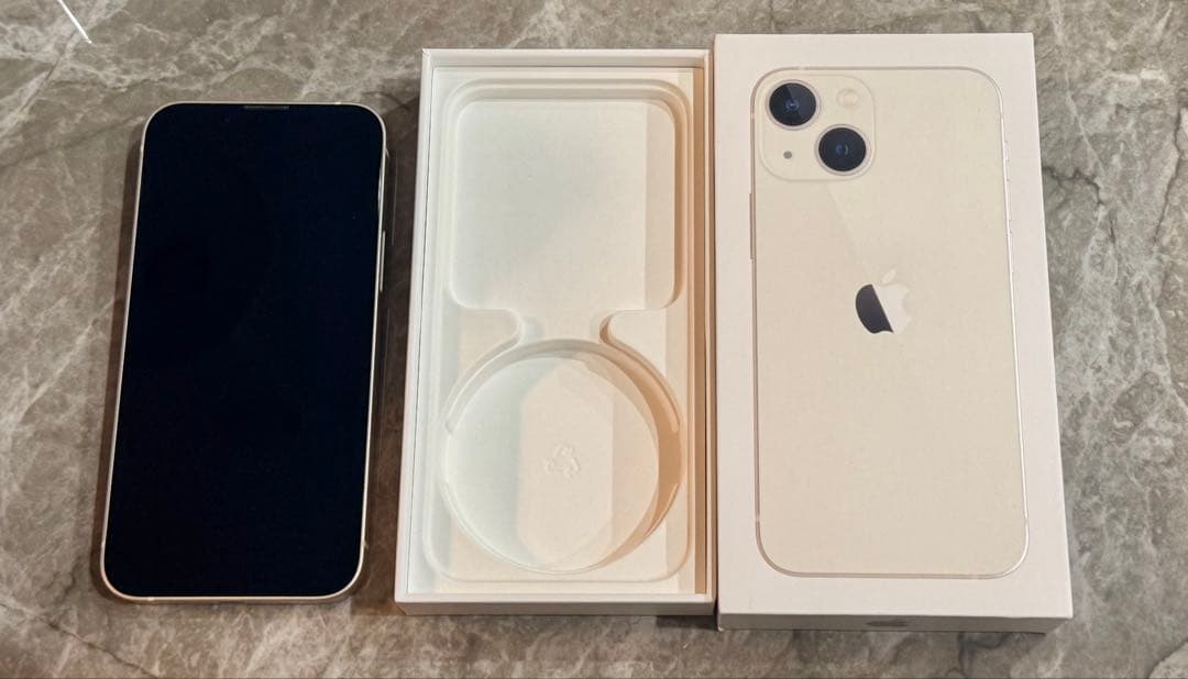 【美品】iPhone 13 mini 256GB スターライト SIMフリー