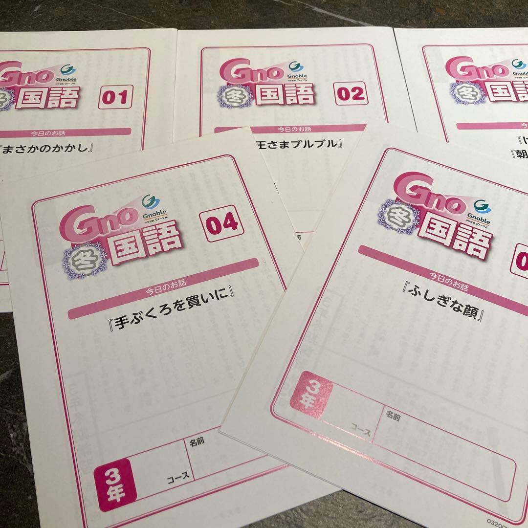 超希少【グノーブル】3年国語 　物語文・詩　全46冊セット　難関~最難関
