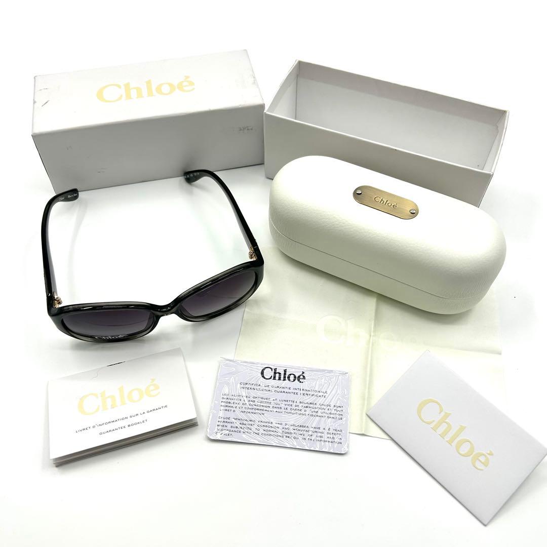 【未使用級】Chloe クロエ サングラス CL2275 グレーブラック