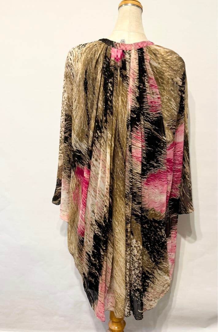DIANE von FURSTENBERG フレアスリーブVネックワンピース