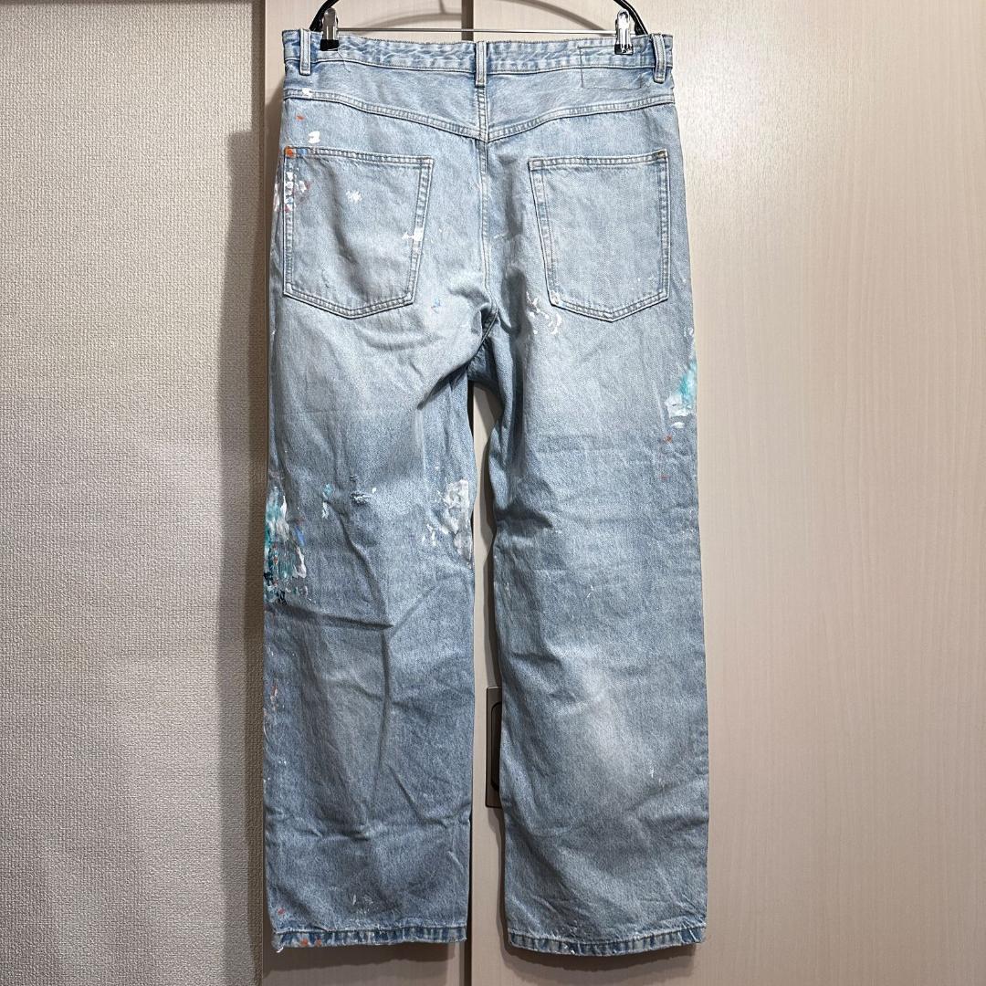ZARA　リメイクペイントデニム　サイズ34　we0175