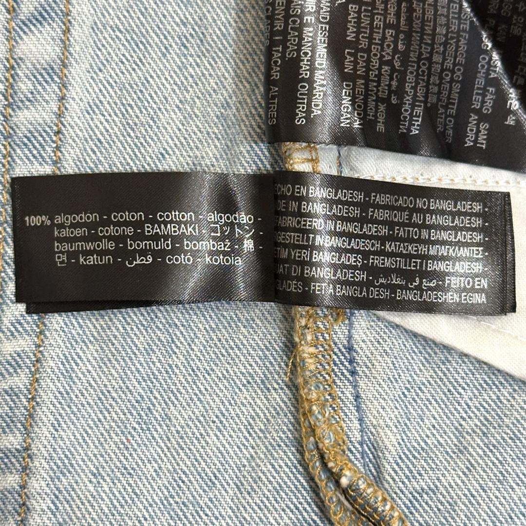 ZARA　リメイクペイントデニム　サイズ34　we0175