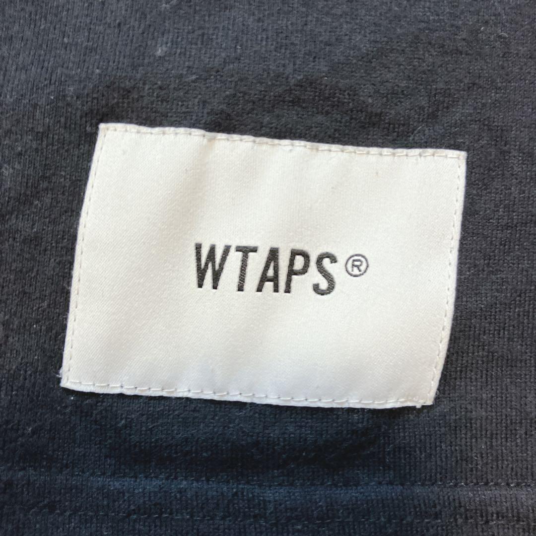 WTAPS クルーネック 半袖 カレッジ ロゴ Tシャツ ブラック M