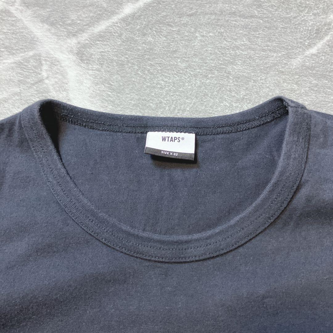 WTAPS クルーネック 半袖 カレッジ ロゴ Tシャツ ブラック M