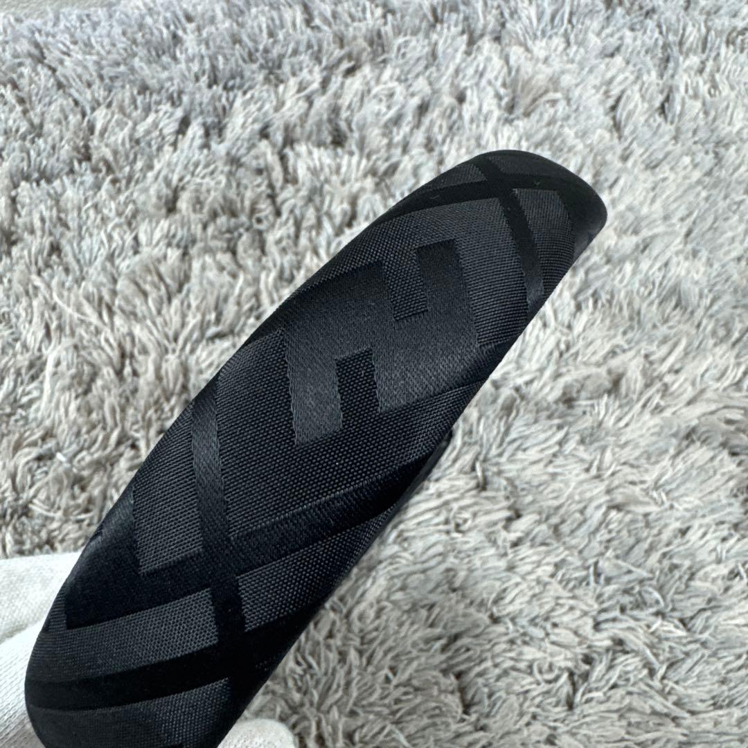 FENDI フェンディ レディース カチューシャ ズッカ柄 ナイロン ブラック