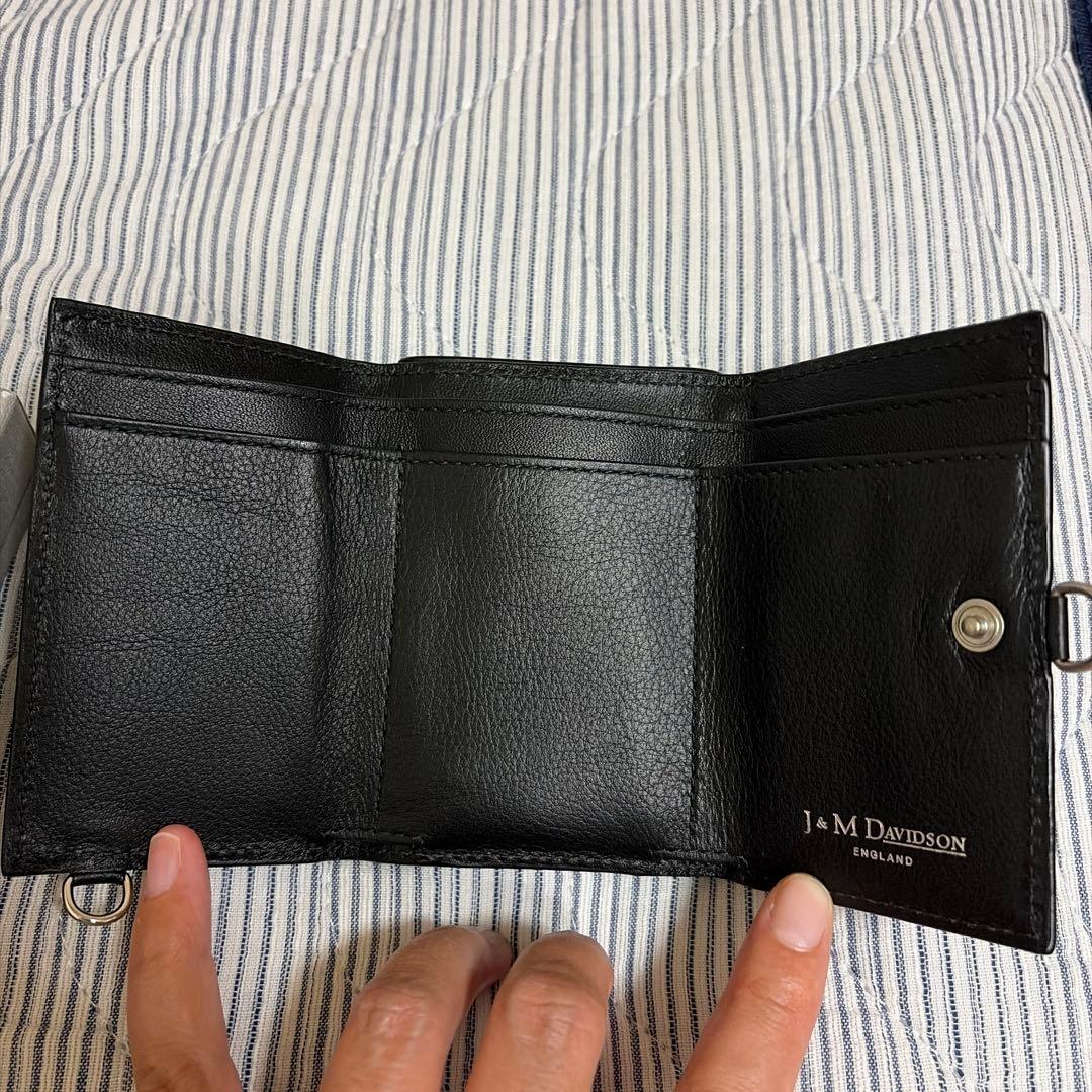 J&M DAVIDSON ブラック三つ折り財布
