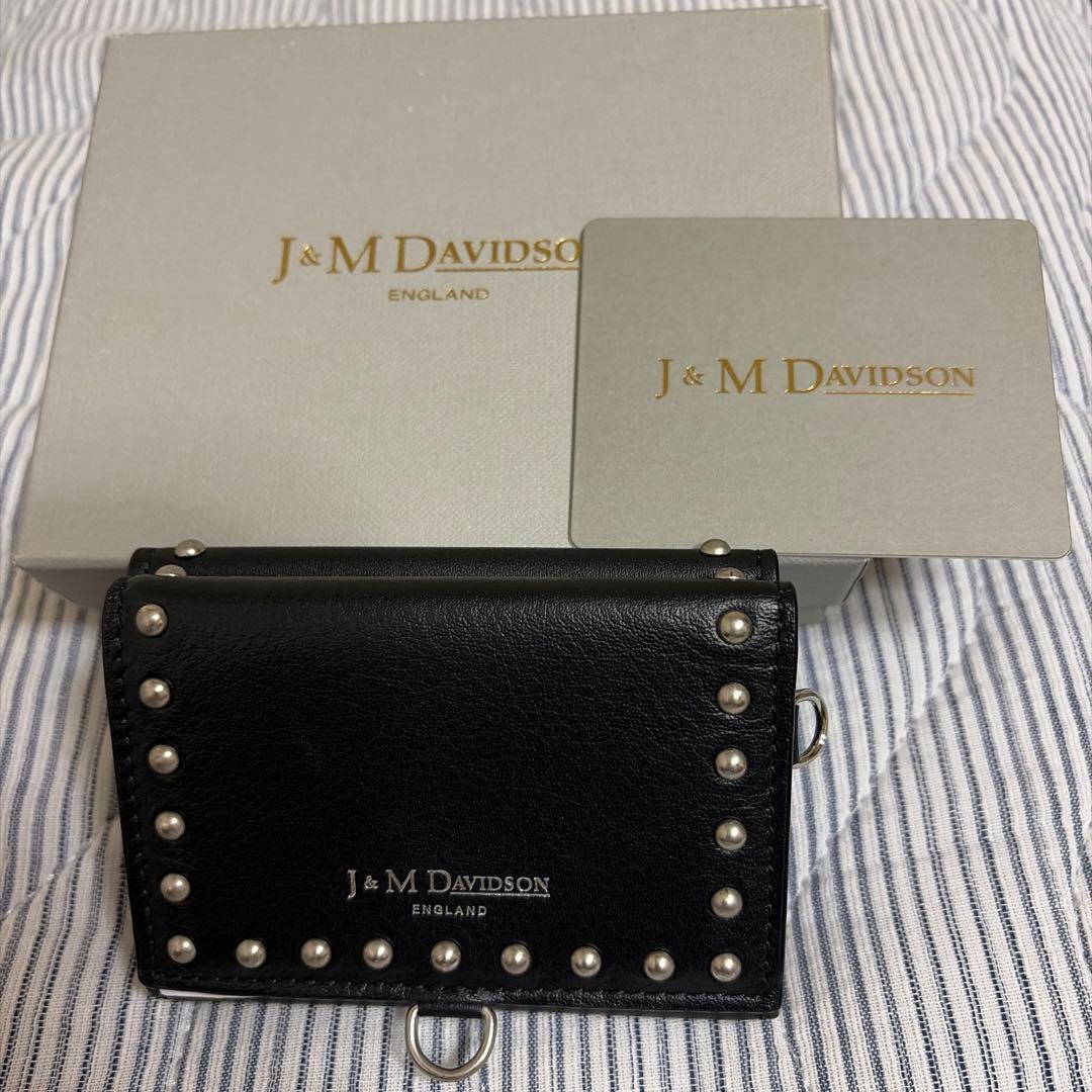 J&M DAVIDSON ブラック三つ折り財布