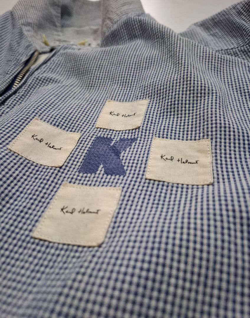 Karl Helmut カールヘルム　ブルーシアサッカーリバーシブルブルゾン