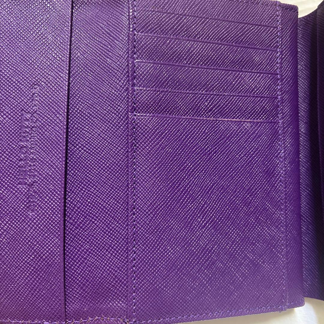 希少 アナスイ ハローキティ 三つ折財布 紫