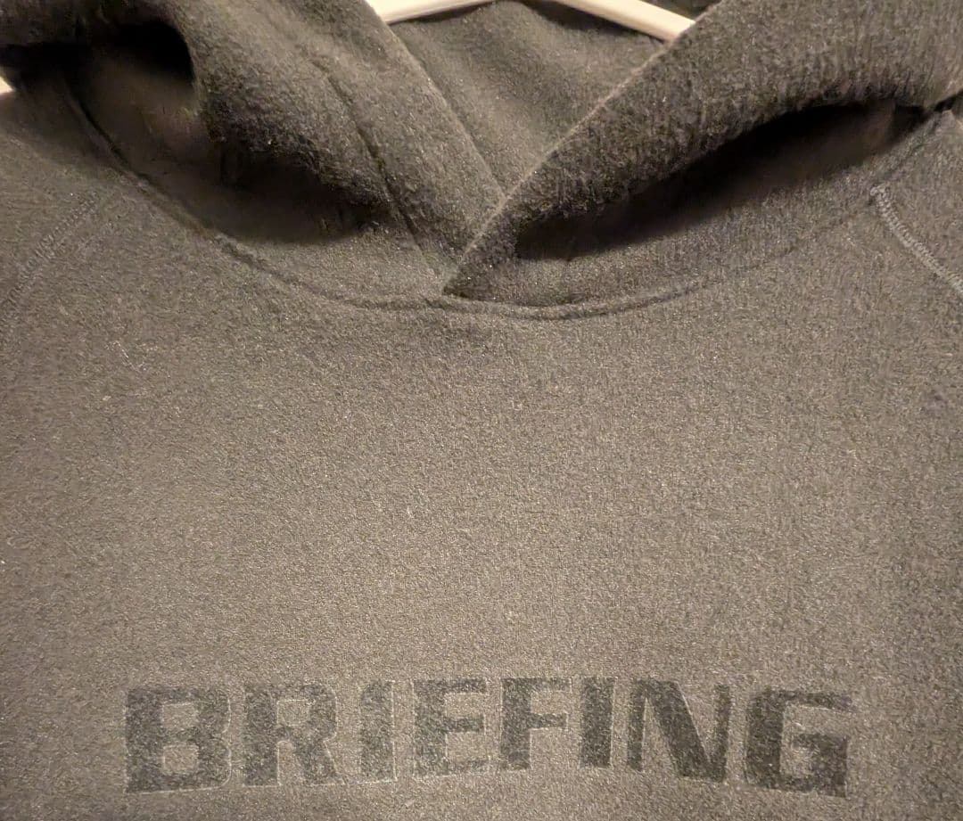 BRIEFING ブラック パーカーM