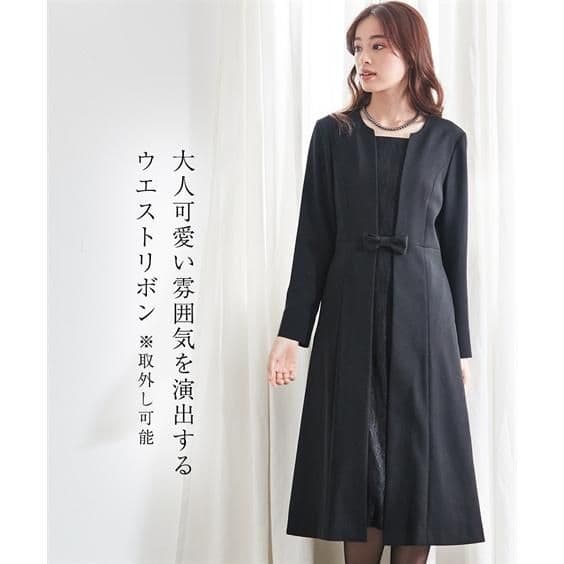 nissen　ニッセン　ブラックフォーマル　ワンピース　3L 洗える　喪服