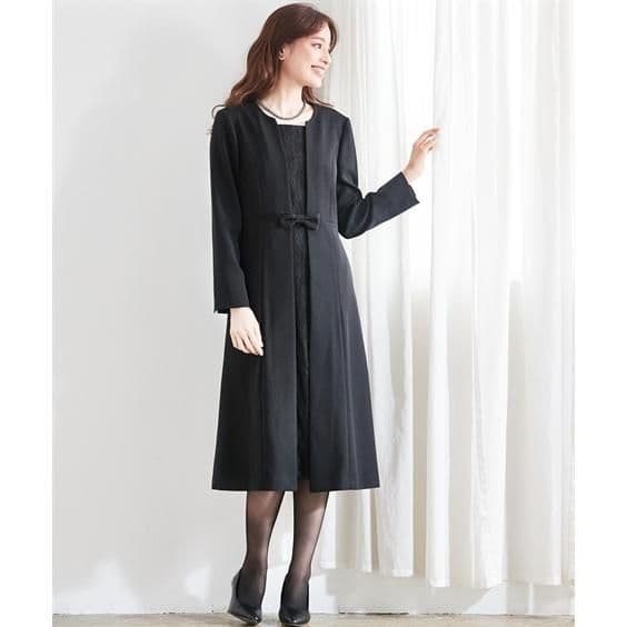 nissen　ニッセン　ブラックフォーマル　ワンピース　3L 洗える　喪服