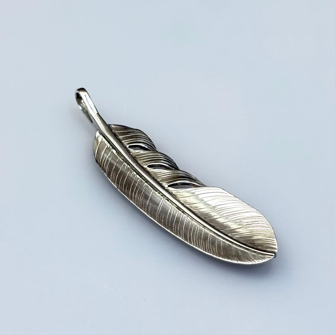 鷲見太郎 L FEATHER K18 フェザー ローズ メタル シルバー 特大