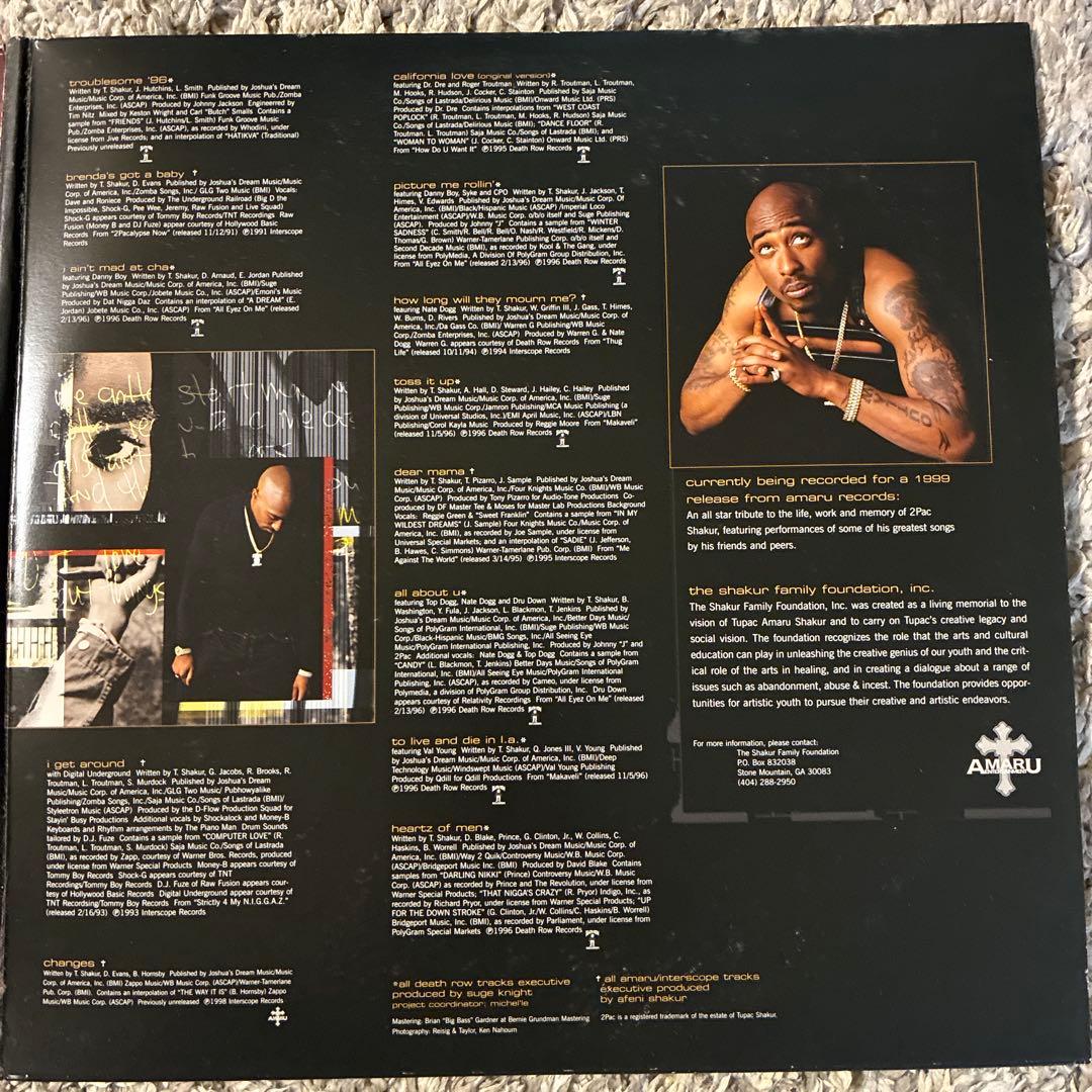 洋楽 2Pac Greatest Hits LP