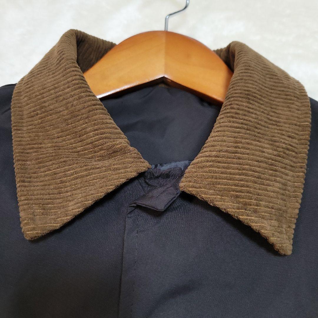 【美品】Stüssy ブラック コーチジャケット コーデュロイ襟 L