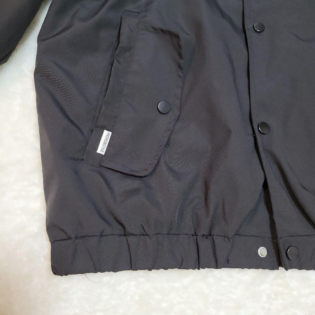 【美品】Stüssy ブラック コーチジャケット コーデュロイ襟 L