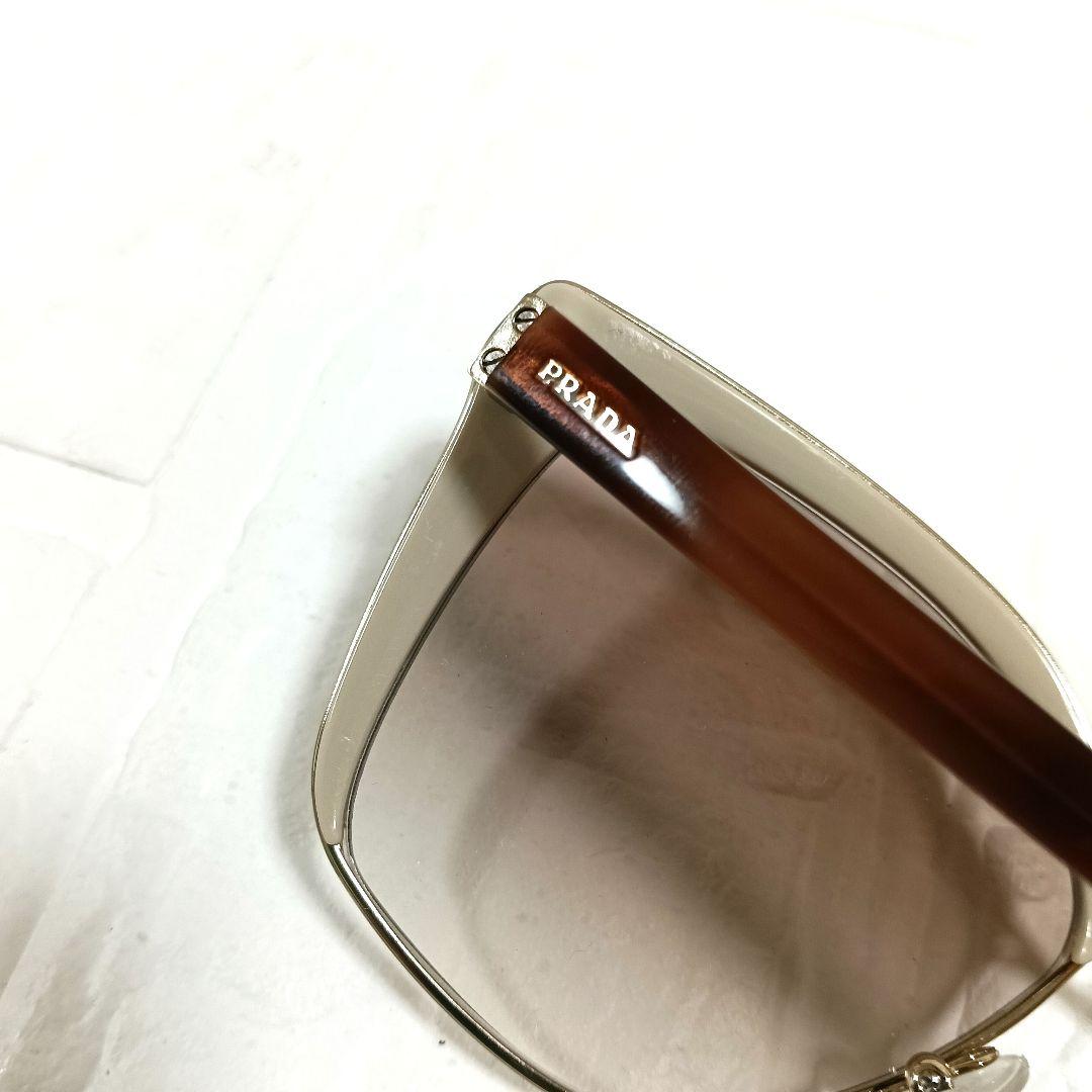 【美品】PRADA プラダ サングラス キャットアイ型 グラデーションブラウン