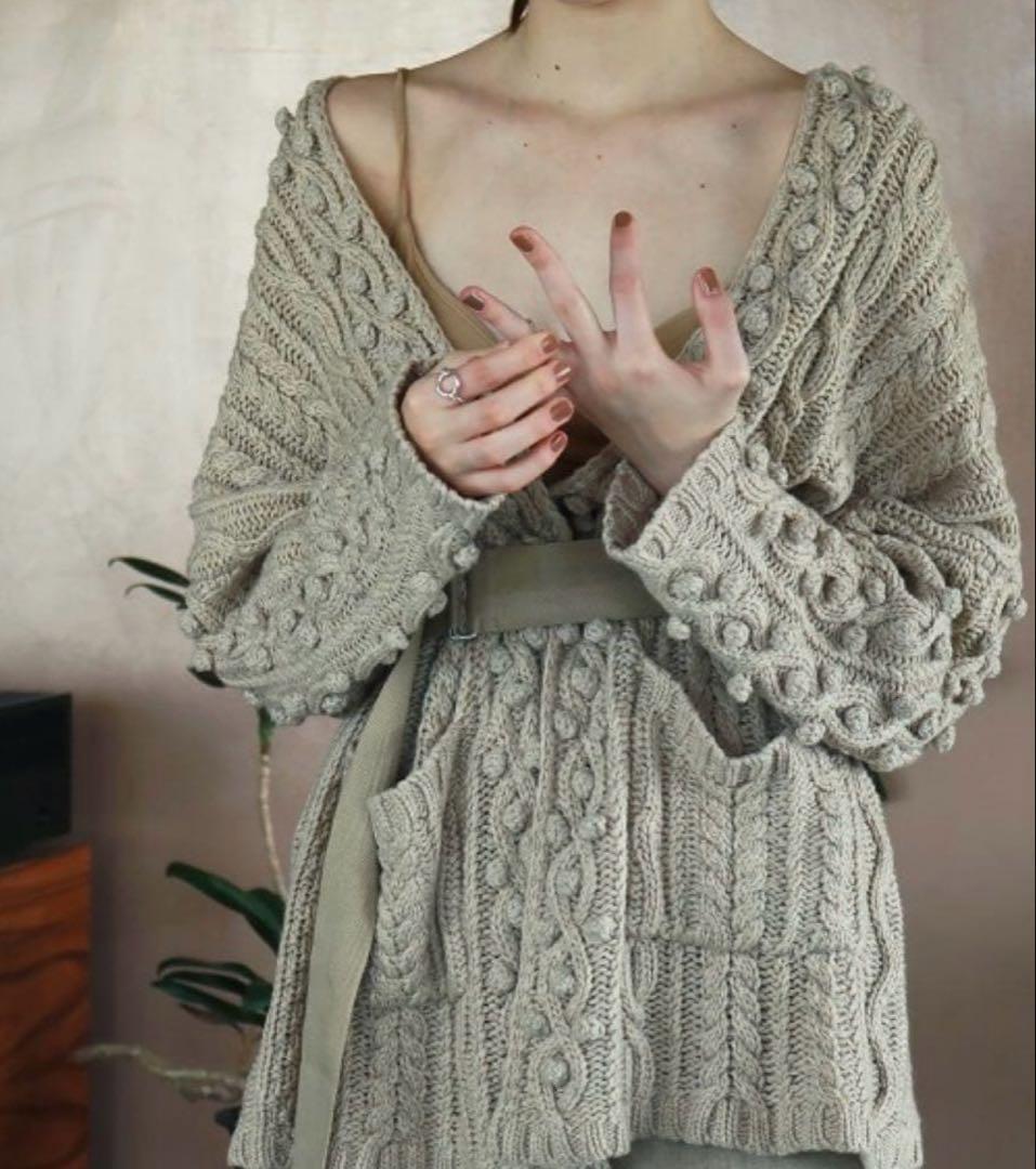 トップス TODAYFUL Aran Knit Cardigan