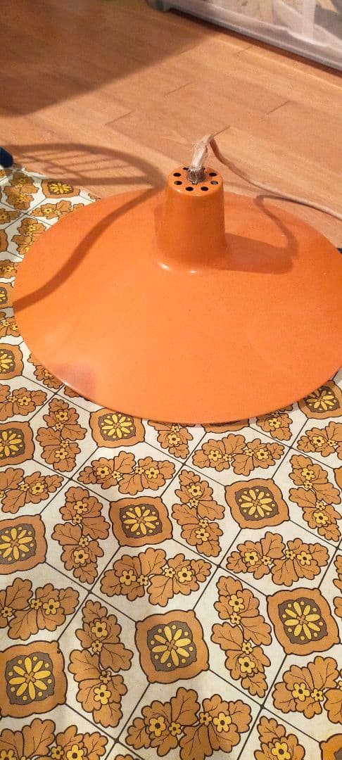 もこ 当時物レトロ柄 ヴィンテージ照明器具2点セット