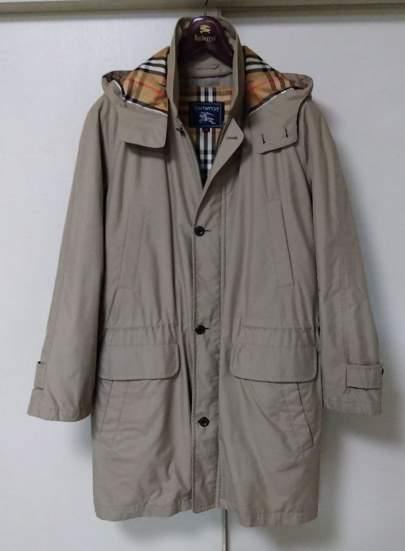 Burberry モッズコート　ベージュ ダウンベストライナー　 フード付き