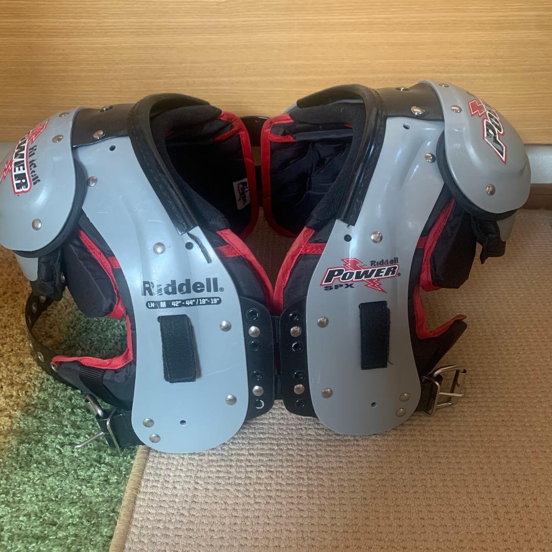 Riddell Power FX ショルダーパッド グレー/赤