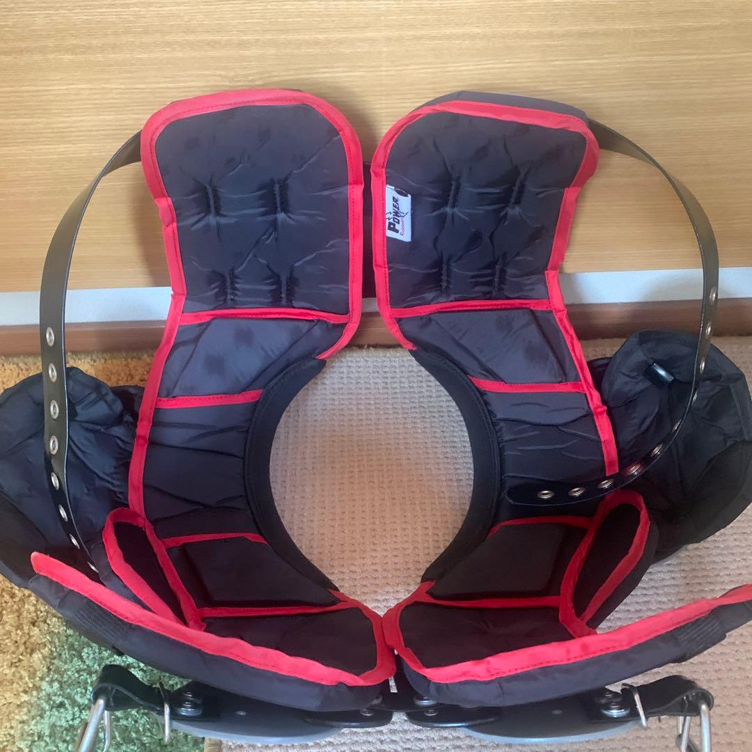 Riddell Power FX ショルダーパッド グレー/赤