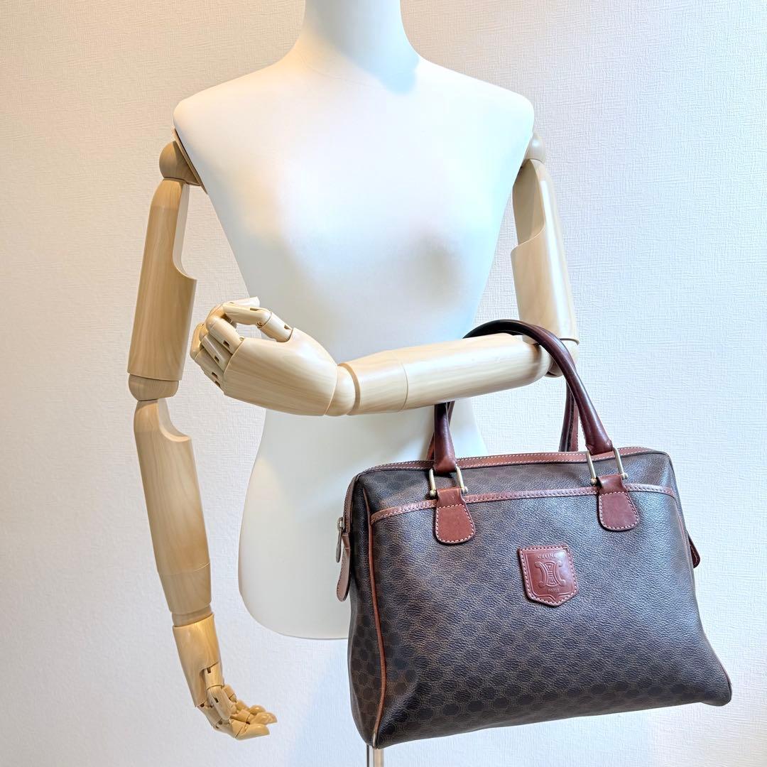 CELINE セリーヌ　マカダム　トリオンフ　ミニボストンバッグ　ハンドバッグ