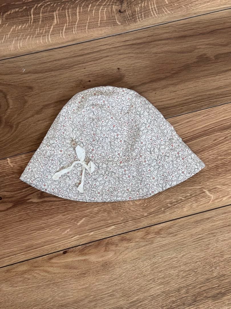 bonpoint ボンポワン リバティ 刺繍ワンピース 2a 帽子セット