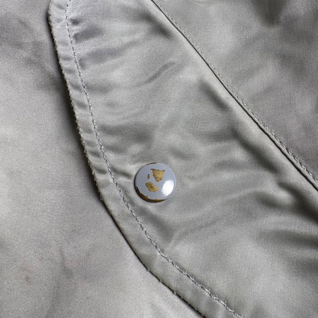90s USA製 ALPHA MA-1 ボンバージャケット　シルバー　LARGE