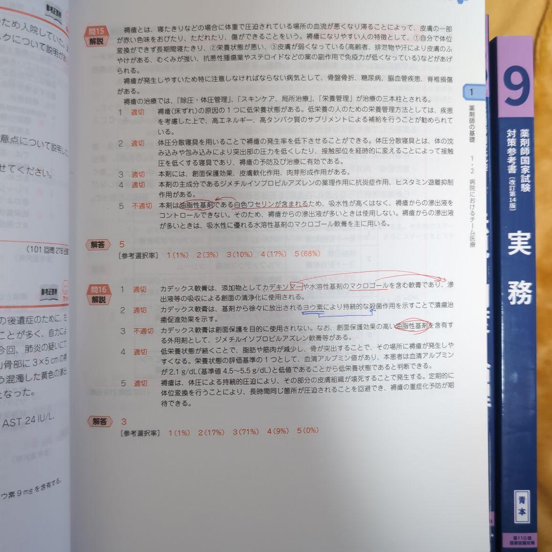 第110回薬剤師国家試験対策 青本青問セット