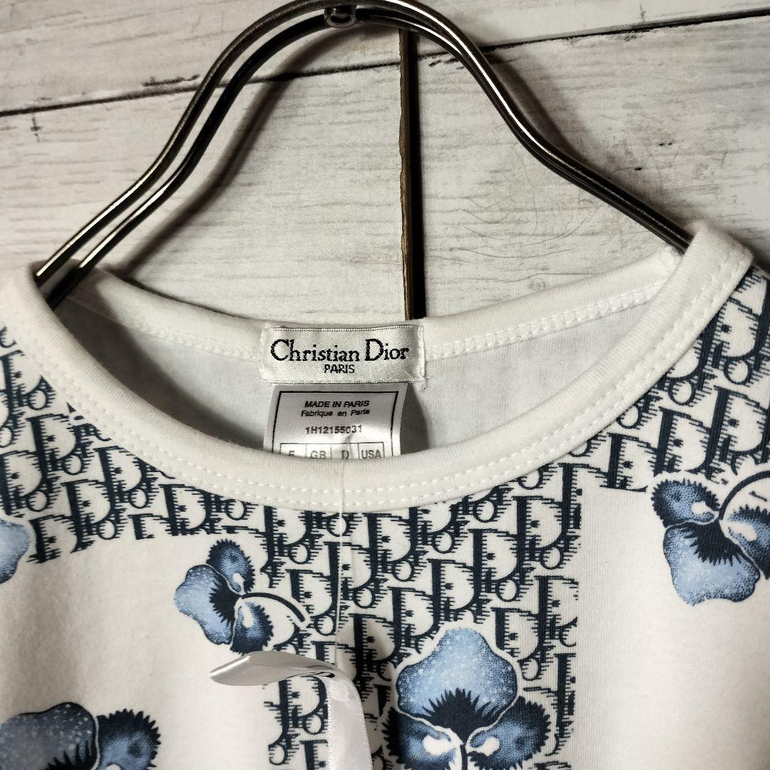 新品未使用品 クリスチャンディオール 半袖Tシャツ カットソー トロッター 花柄