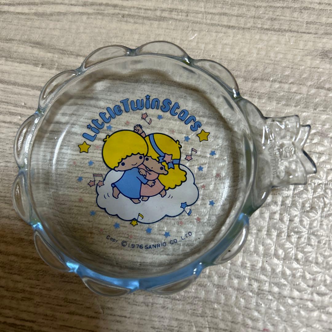 レトロ　キキララ　ガラス皿　サンリオ