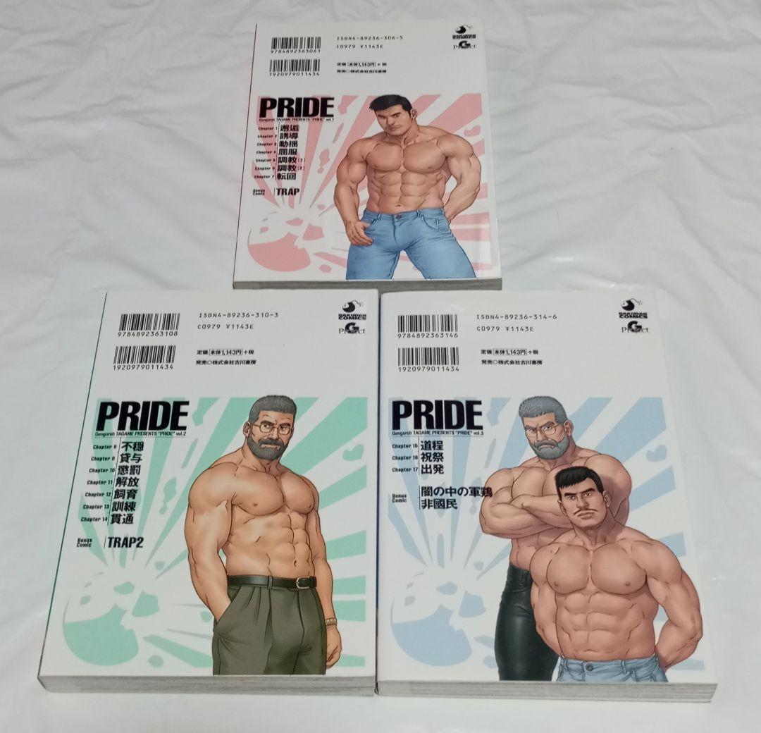 田亀源五郎 プライド PRIDE 上中下巻 全巻セット