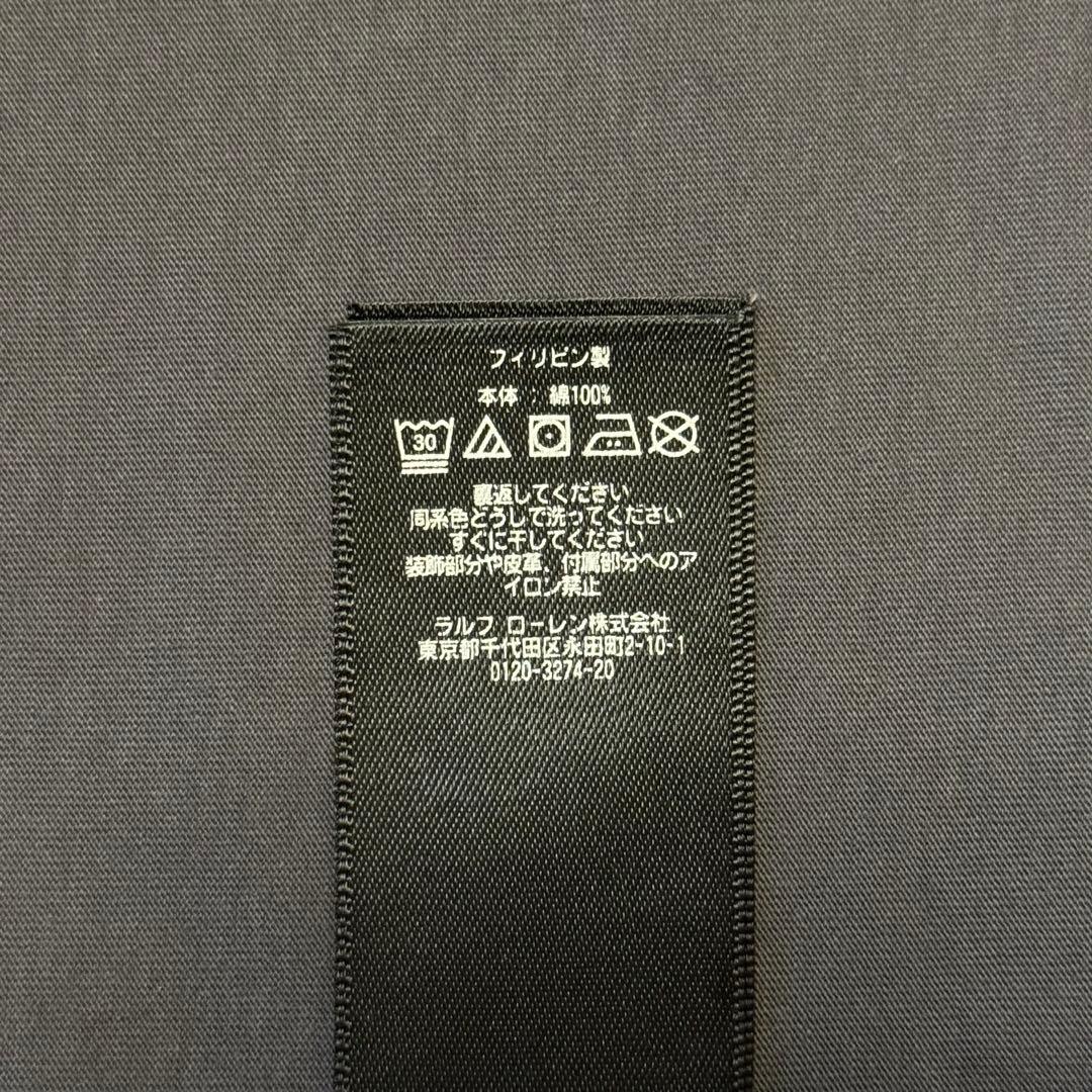 RRL ダブルアールエル/ロゴ Tシャツ/グレー 半袖/Double RL（L）