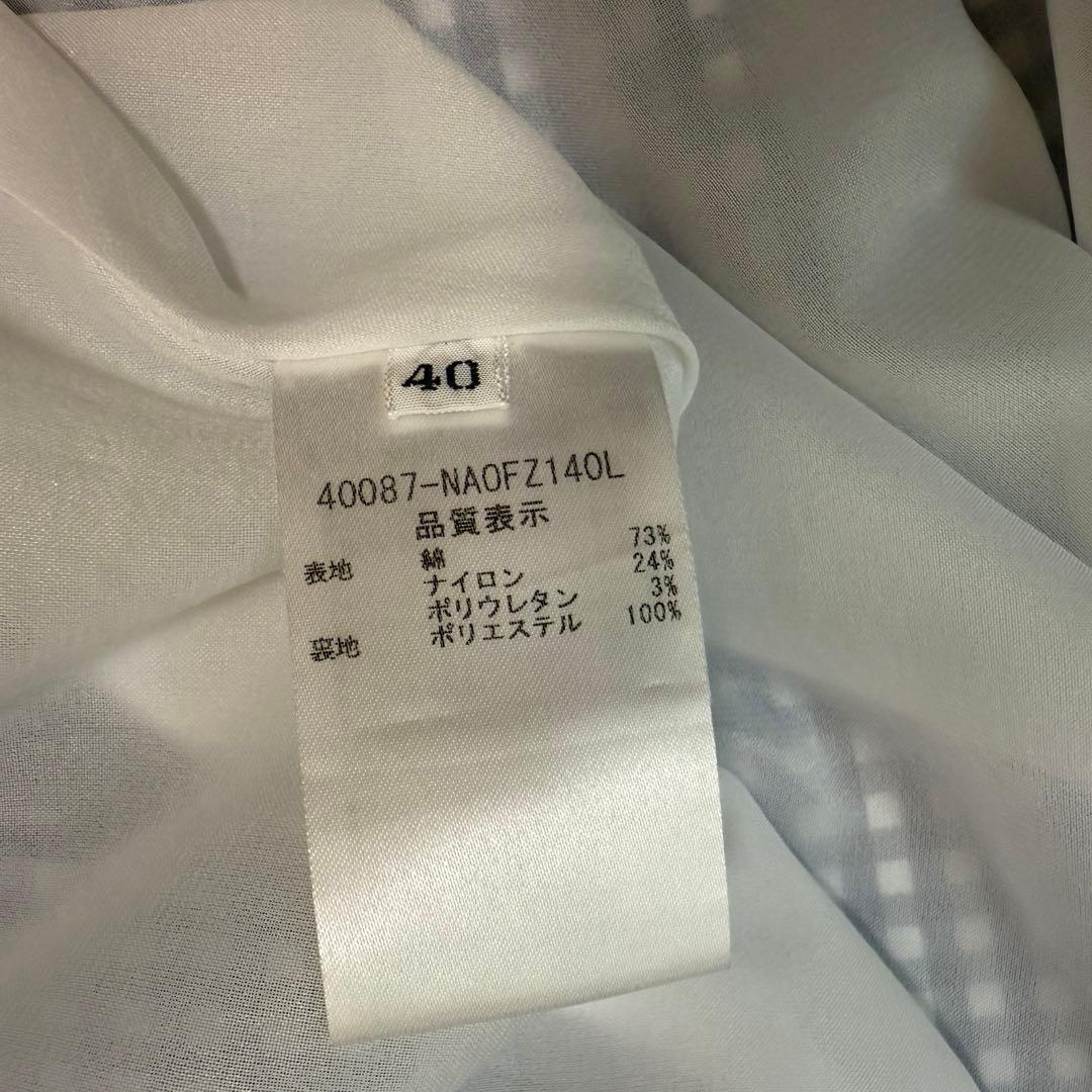 フォクシーニューヨーク　ギンガムチェック　フレア　ワンピース　40