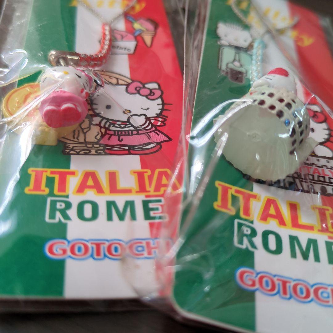 本日限定価格☆ハローキティ イタリアローマ ストラップ 2個セットご当地