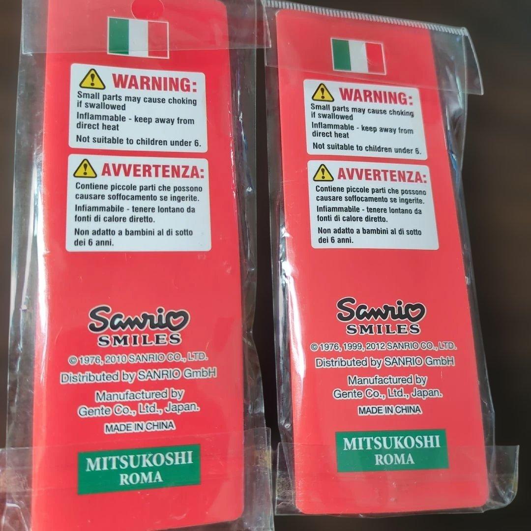 本日限定価格☆ハローキティ イタリアローマ ストラップ 2個セットご当地
