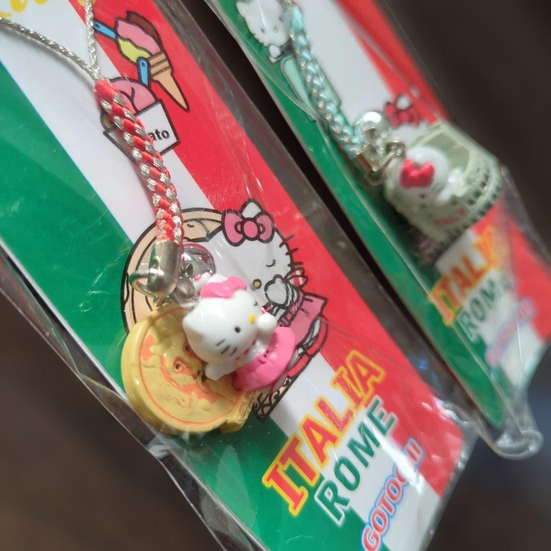 本日限定価格☆ハローキティ イタリアローマ ストラップ 2個セットご当地